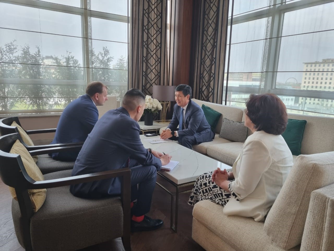 The head of the Chamber of Commerce and Industry held a meeting with the Chairman of the Russian-Kyrgyz Business Council.